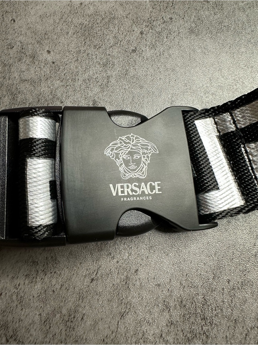 Versace Fragrances Belt Bag Black Greca Logo Crossbody Belt Bag - Picture 3 of 5
